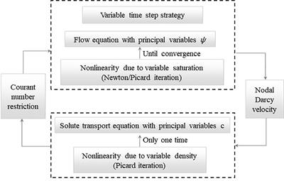 Application of Newton iteration to the numerical solution of variable-density groundwater flow in saturated-unsaturated coastal zones